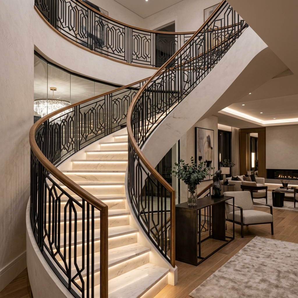Railing Tangga Medan - Railing Besi Artistik Premium oleh Pintu Mas pintumas.id